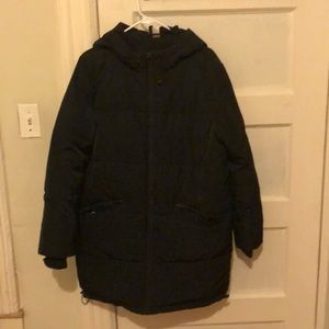 Black puffy winter coat